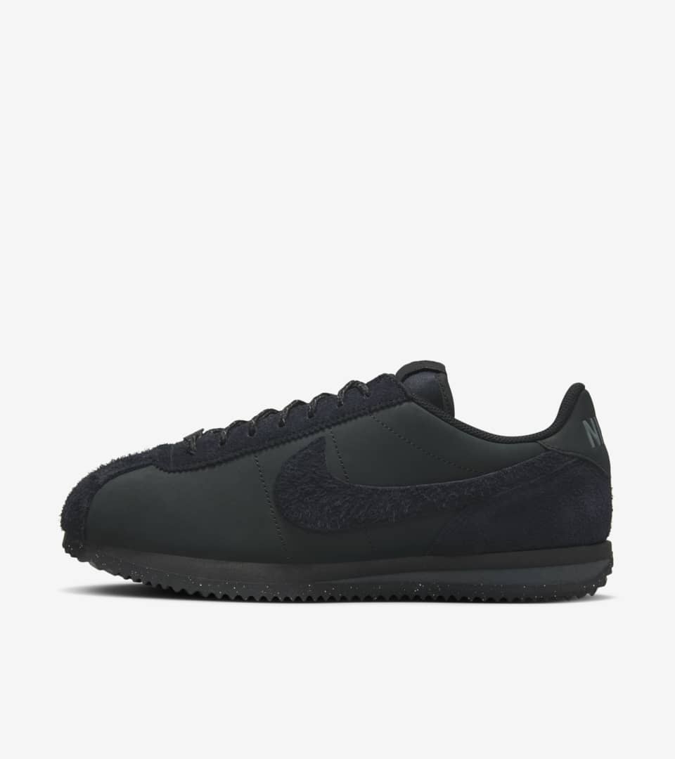 nike cortez black gray